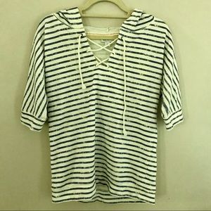 NWOT Striped Old Navy Terry Sweatshirt, Size M